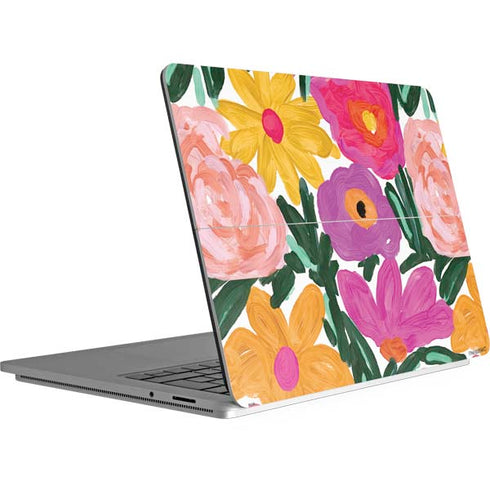 Bouffants and Broken Hearts Painterly Garden Surface Laptop Studio Skin